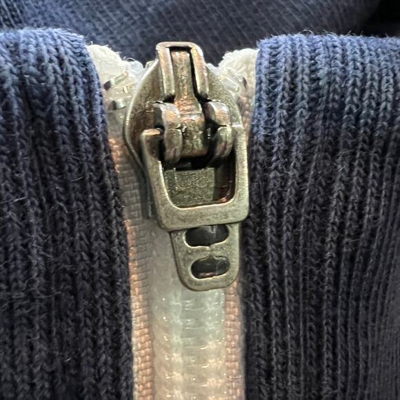 Puma Men’s L Navy Zip Track Jacket Retro Colorblock Athletic Streetwear Y2K Gear - Picture 5 of 11